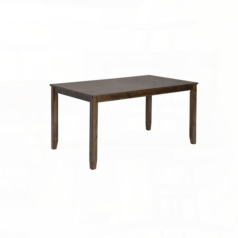 Table de salle à manger rectangulaire en bois pour 4 personnes - Noyer