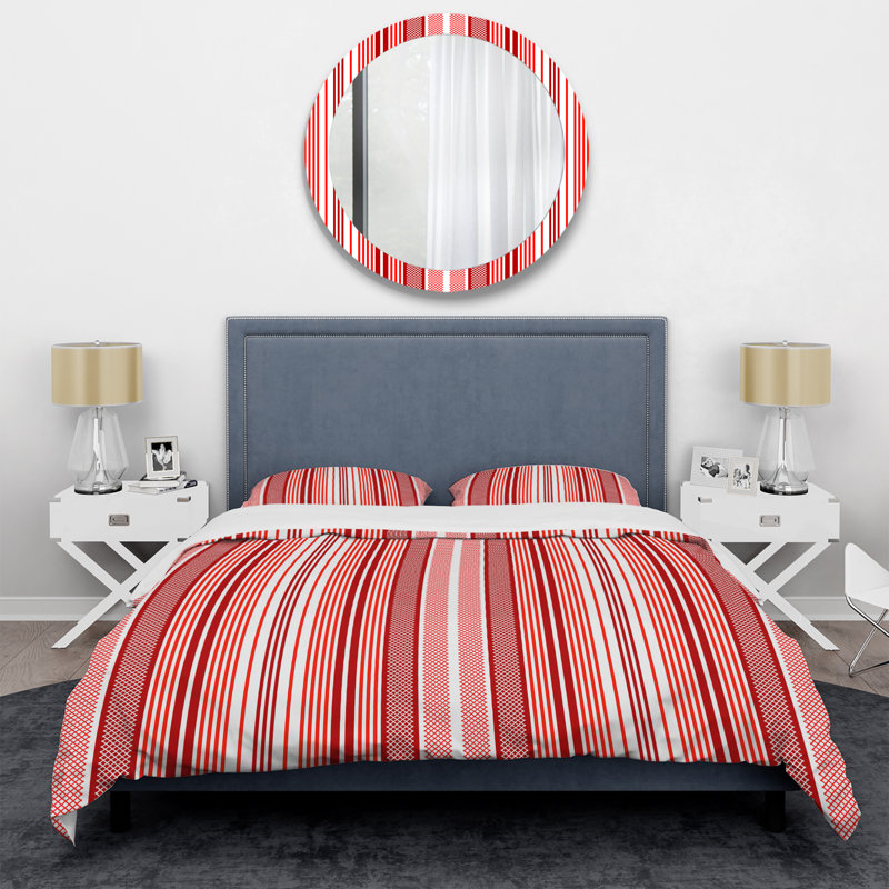 Ensemble de housse de couette en microfibre rose / corail / rouge 3 pièces
