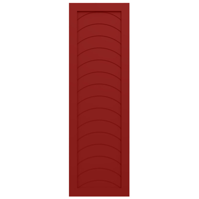 Volets de style moderne EnduraCore Composite Kyoto, Rouge feu, L 18 po, H 66 po
