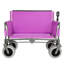 Chariot de chariot pliant convertible 3-en-1 robuste avec banc et rangement - 500 lb