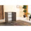 Meuble à chaussures brun et beige à 3 niveaux, meubles de rangement en bois, profondeur de 27 po x largeur de 36 po, hauteur de 13 po, étagère en bois de 35 lb, P 27,39 po x l 35,33 po