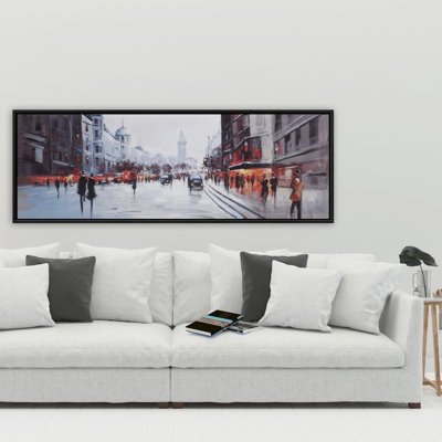 «Street Scene With Cars» sur toile