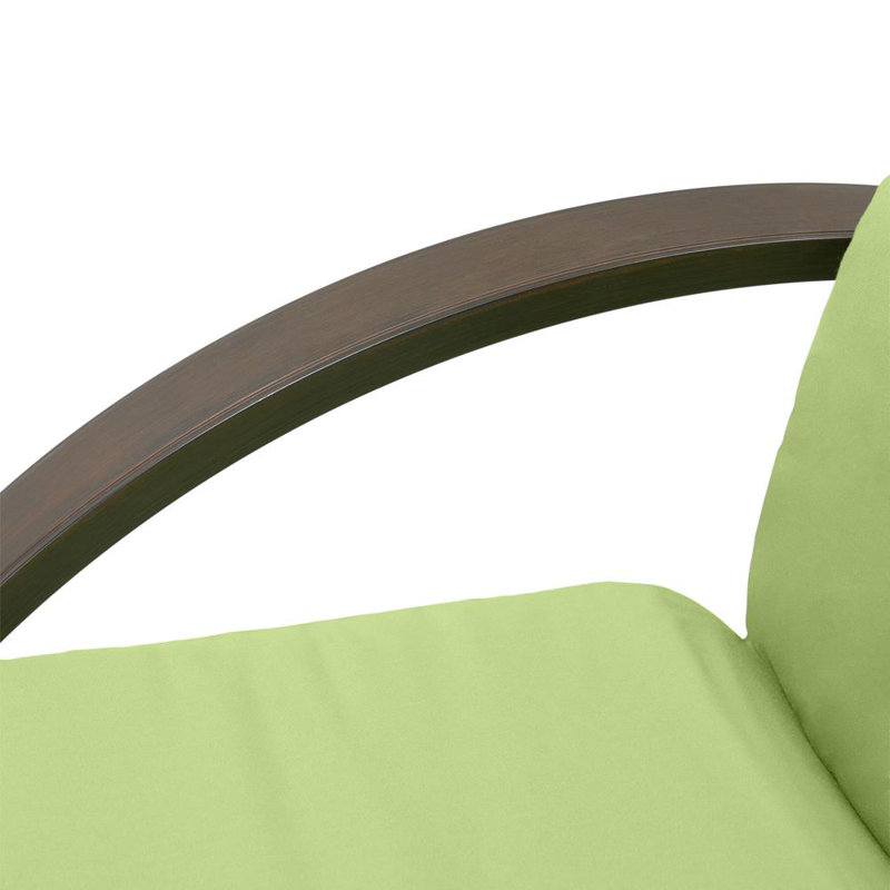Barcelo Reclining Chaise Lounge with Cushion, Canvas Ginkgo Sunbrella® Canvas