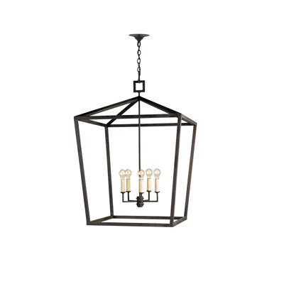 luminaire suspendu géométrique 4 lumières lanternes Denison