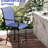 2Pcs Outdoor Bar Chairs With , 360 Swivel, High Mesh, Steel Frame For Patio, Balcony, Poolside, Backyard, Navy Blue Swivel Height Mesh Fabric Seating, Navy-Blue