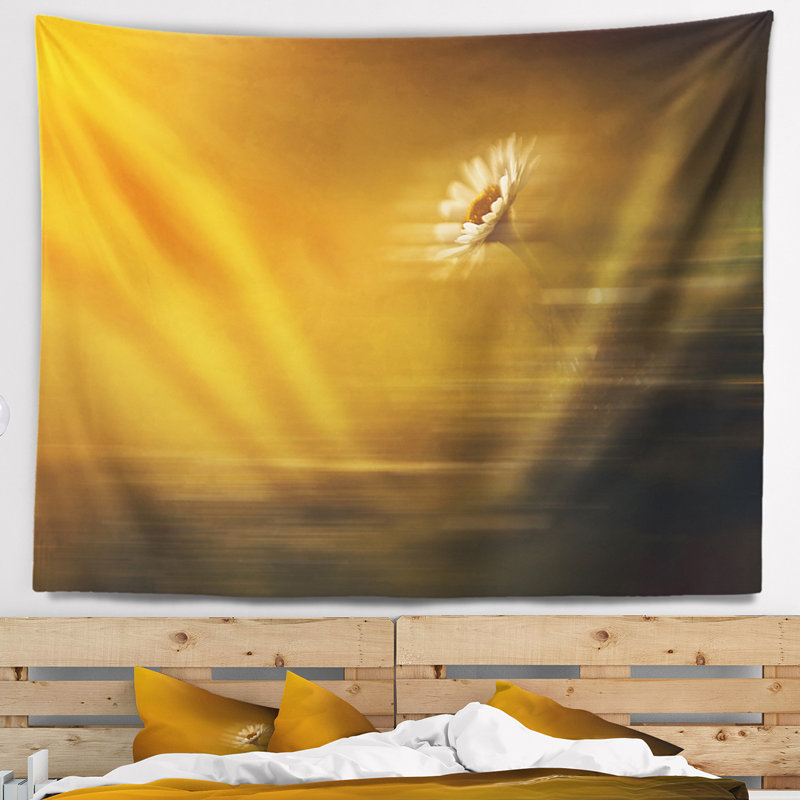 Tapisserie à motif floral, H 78 po x l 92 po