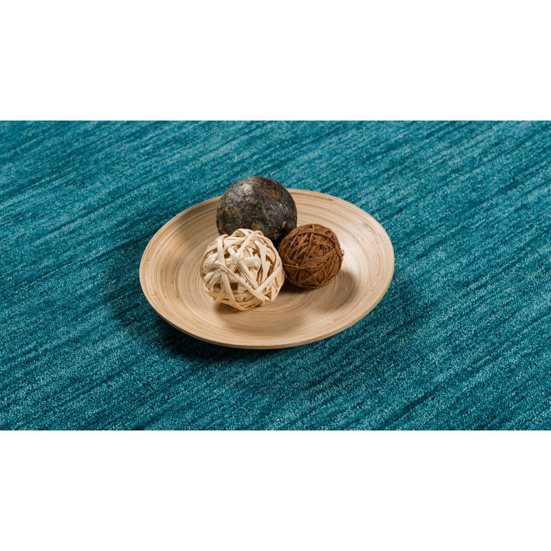 Delegal Solid Colour Wool Area Rug, Rectangle 160 x 230cm