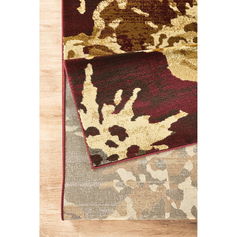 5 Ft. 3 In. X 7 Area Rug In Multi Colors With Abstract Flower Patterns, Polypropylene Main Material For Home By - Colored Vibrant Used