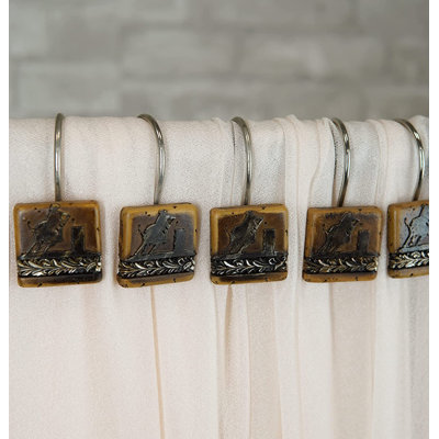 Crochets de rideau de douche Asua