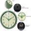 Infinity Instruments LTD. Rétro horloge murale de style Mid-Century 12 pouces