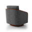 Upholstered Swivel Barrel Chair-1140228237
