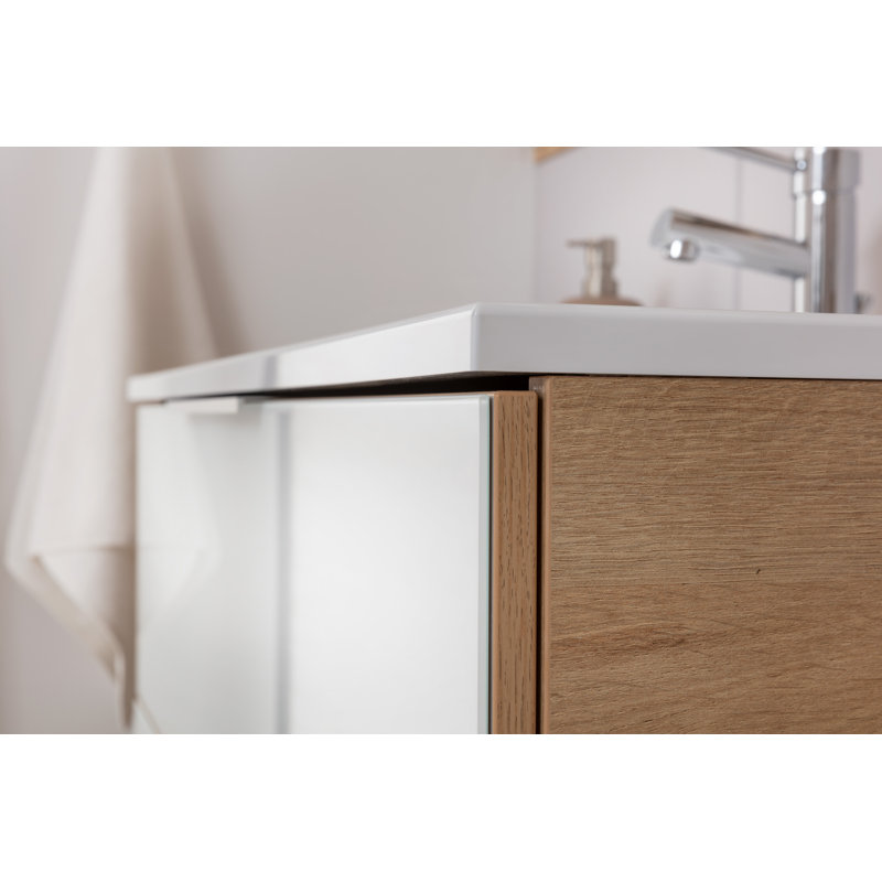 2 Pieces 1000 mm Bathroom Furniture Suite