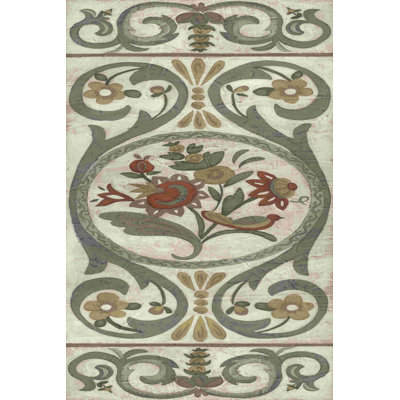 " Tudor Rose Panel I " by Chariklia Zarris Painting Print