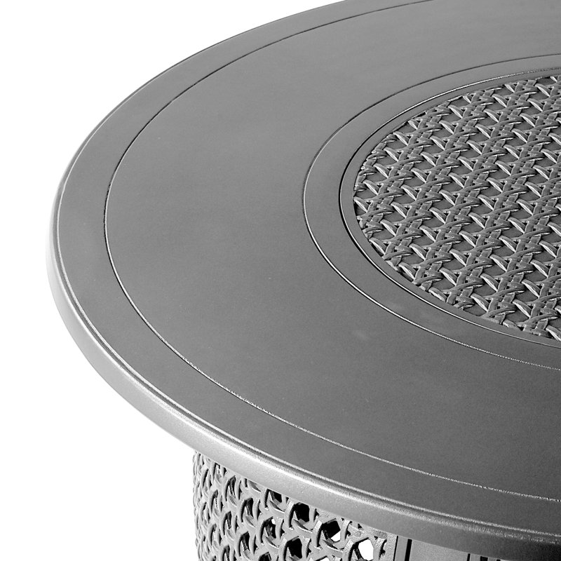 Foyer de table au propane en aluminium Esma, Gris