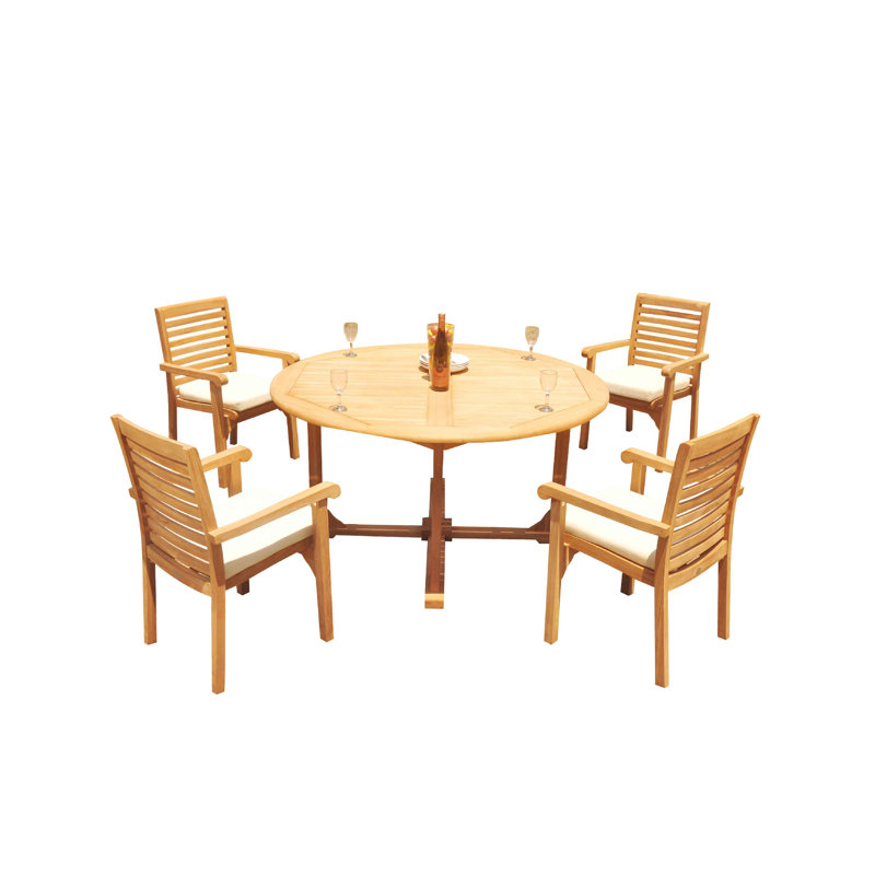 Ensemble repas pour 4 personnes Douberly, 105 po x 60 po x 31,5 po