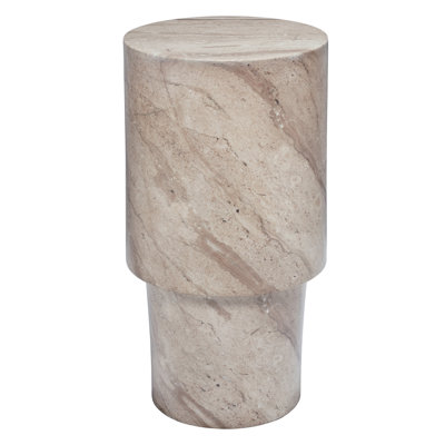 St. Germain Drink Table, Marbled Beige