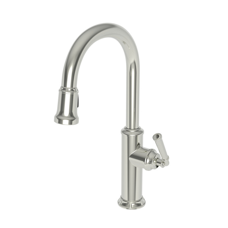 Gavin Single Handle Pull Down Kitchen Faucet, Polished Nickel
