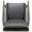 Fauteuil d'appoint en cuir véritable Caigan Abbyton