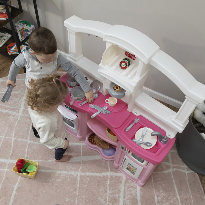 Step2 Fun with Friends Play Kitchen Set, Pink/White