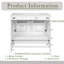36 pouces Meuble-lavabo blanc avec lavabo en céramique | Double tablettes de rangement et tiroir divisé | Portes à fermeture en douceur | Armoire de salle de bain avec rangement spacieux | Cadre en bois massif-1932405814