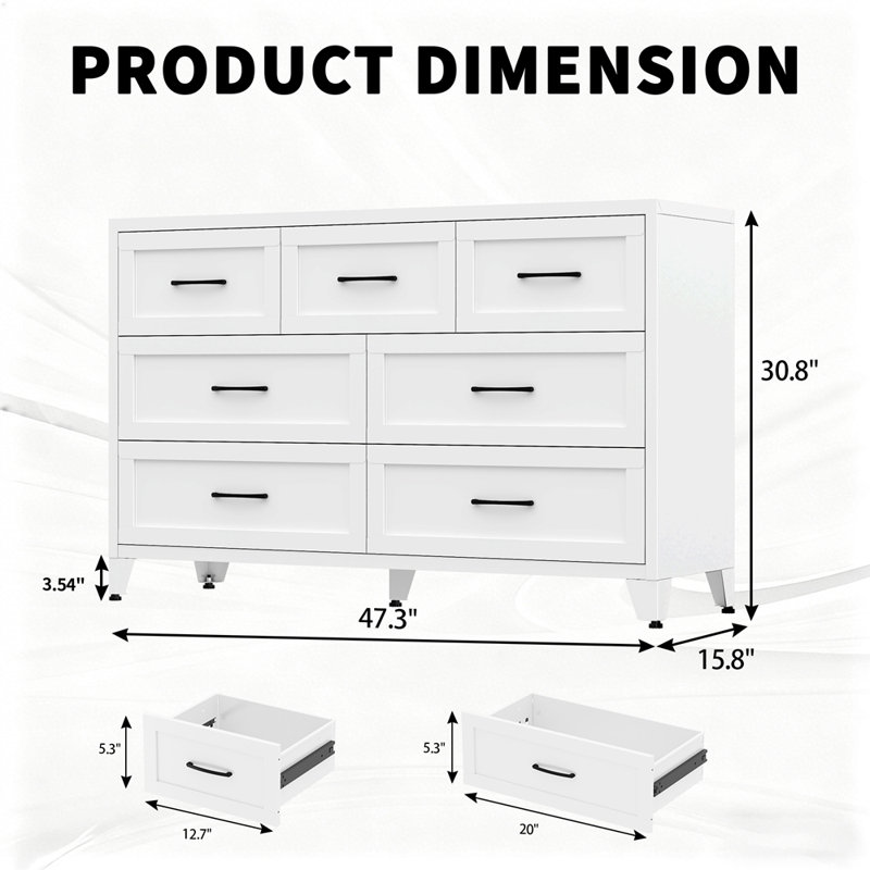 Commode 7 tiroirs Modern