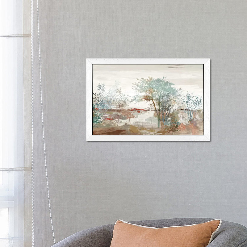 Autumn Silence by Allison Pearce - Painting, White Framed, 66.04 cm H x 45.72 cm W