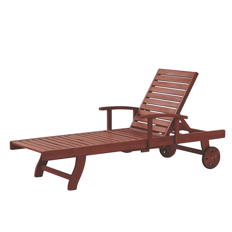 Brodbeck 196cm Long Reclining Acacia Single Chaise