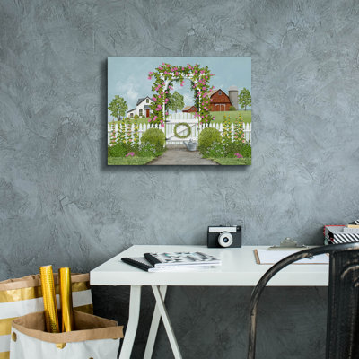  'Garden Gate' by Tanya Nyp Canvas Wall Art, 16" x 12"