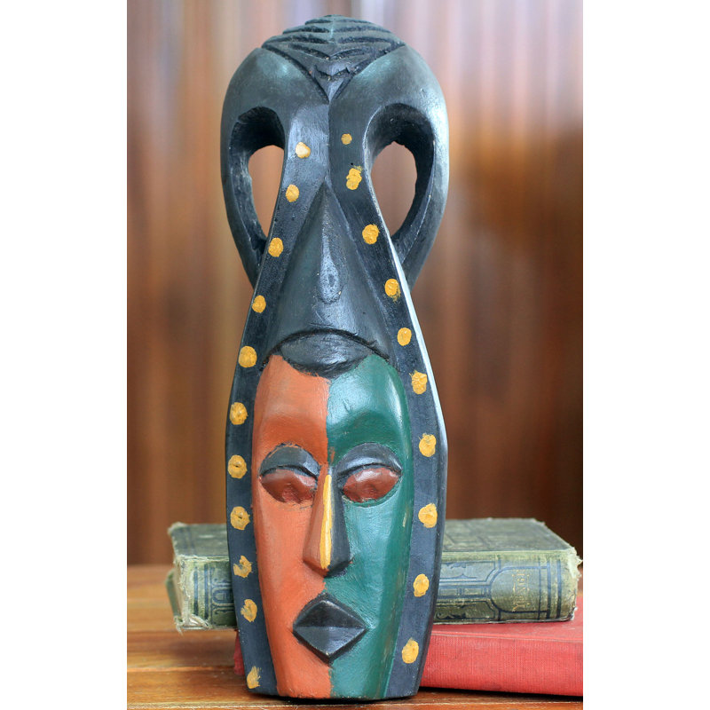 Décoration murale masque africain ghanaian