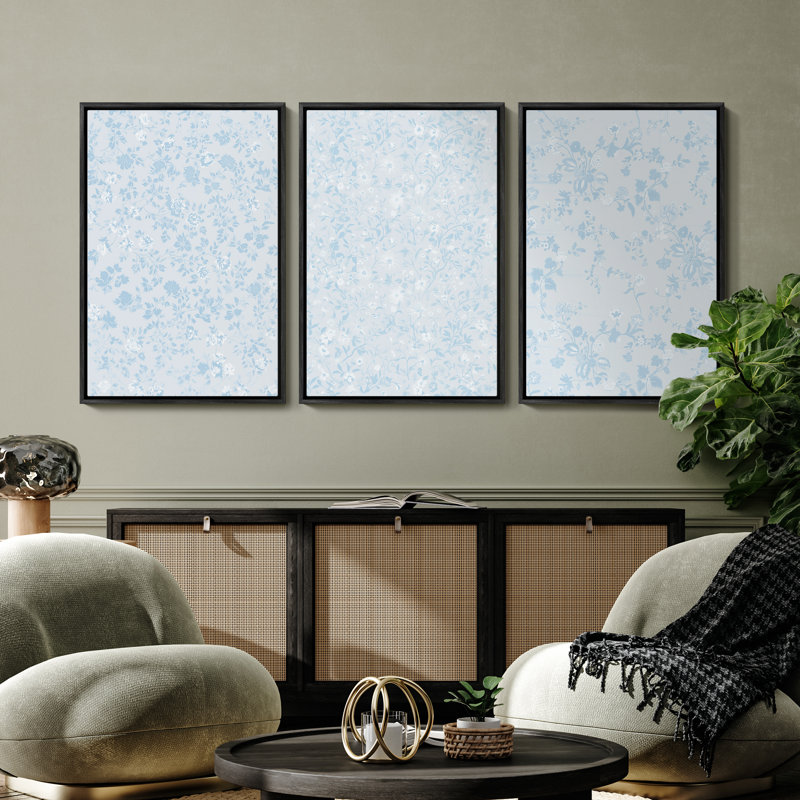 Art mural encadré, rétro, antique, classique pour chambre à coucher - 16 po x 24 po x 3 panneaux, Noir, H 24 po x l 16 po