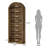 Set Of 2 Tall Arched Bookshelf-30789692