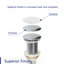Bonde escamotable de lavabo de salle de bain-56045352