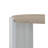 Zoma Oak & White High Gloss Finish Sofa Table