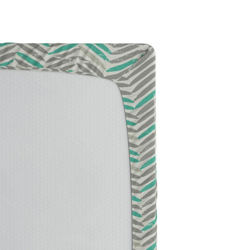 Microfiber Chevron Fitted Sheet, Full Fitted Sheet