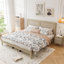 Lit en bois de rotin Behre-888661374
