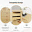 Commode 5 tiroirs pour chambre à coucher, commode en bois cannelée pour chambre d'enfant, chambre de bébé, entrée, naturel, l 26 po x P 15 po x H 33,5 po