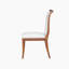Walnut Finish Upholstered Dining Chairs Set of 2 - Traditional Elegant Fabric Side Chairs with Curved Lines, Solid Hardwood Frame-2060261999