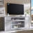 Modern TV Stand with Storage Cabinet & Drawers for TVs Up to 80", 32" Tall w/Soundbar & Adjustable Shelves, Curved Profile Design-1556033164-1556033166