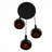Maxton 3-Light Unique Teardrop Cluster Pendant