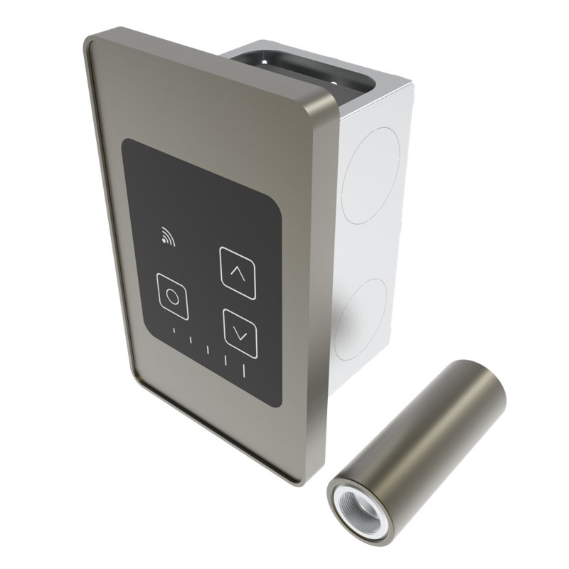 Remotely wired Touch Digital Heat Controller, Brushed Bronze