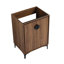 Meuble-lavabo 24 po (23 7/16 po) sans lavabo supérieur, armoire de rangement moderne avec 2 portes à fermeture douce, meuble-lavabo simple