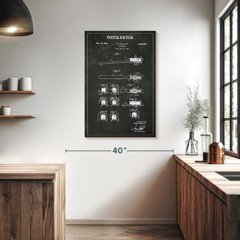 Reproduction d'art sur toile, "BW", H 39 po x l 26 po x P 1,25 po