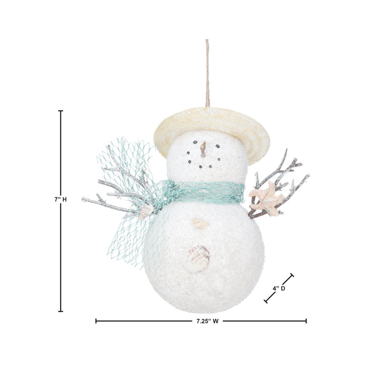 Ornements 7 po bonhomme de neige côtier