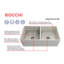 33'' L Farmhouse Double Basin Kitchen Sink-609481027