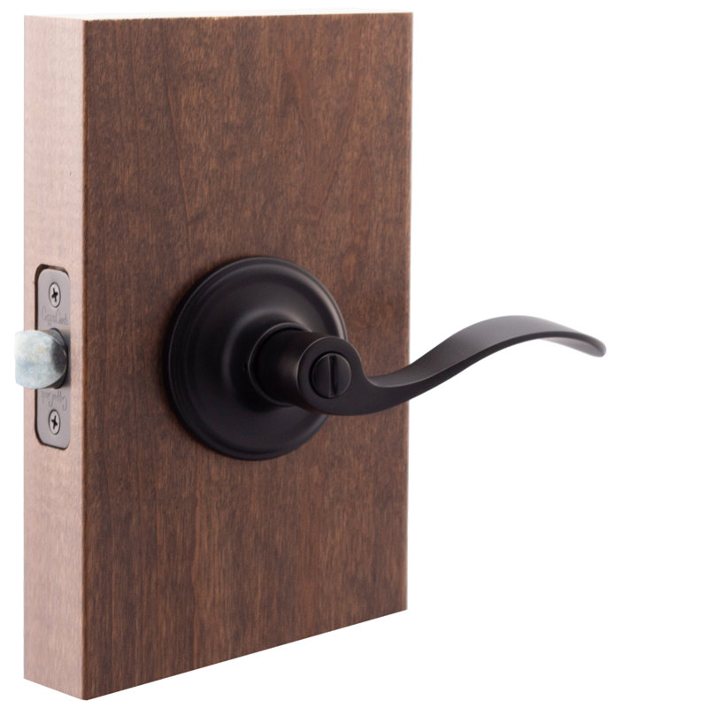 Poignée de porte résidentielle de style colonial, Noir