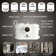 MaceratingFlo 750W Macerating Toilet System, Compact Basement Upflush Toilet with Extension Pipes