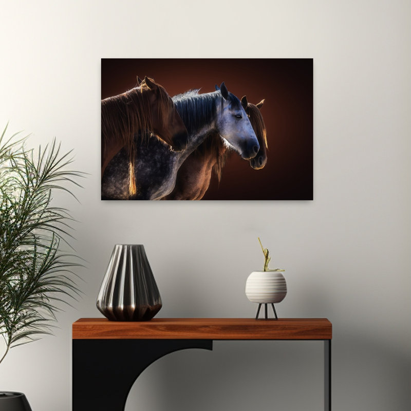 Art mural contemporain majestueux, 16" H x 24" W