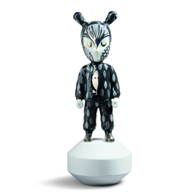 Rolito Designer 11cm Black Porcelain Statue