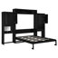 Grand lit escamotable avec bureau, coiffeuse et armoires, grand espresso (VIEUX SKU: N820S00057P)
