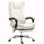 Fauteuil de massage, fauteuil inclinable avec hauteur réglable et repose-pieds